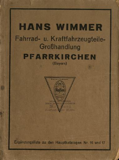 1930er Hans Wimmer Pfarrkirchen