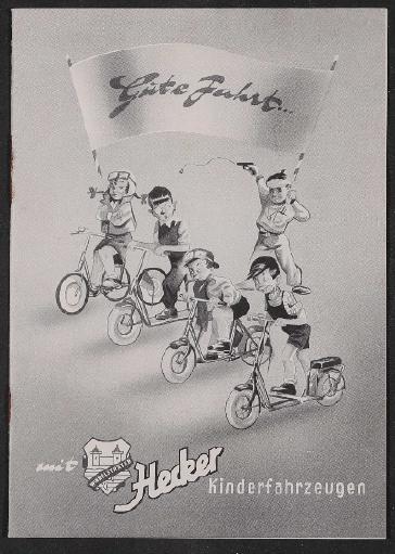 Hecker Kinderfahrzeuge Katalog und Preisliste 1953