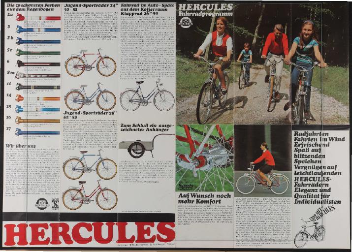 Hercules Faltblatt 1970er Jahre