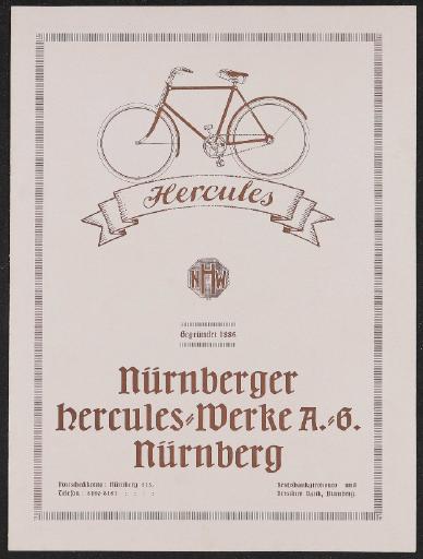 Hercules Katalog 1920er Jahre