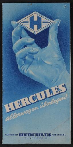 Hercules Prospekt 1950er Jahre