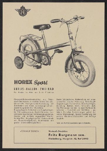 Horex Werbeblatt 1960er Jahre