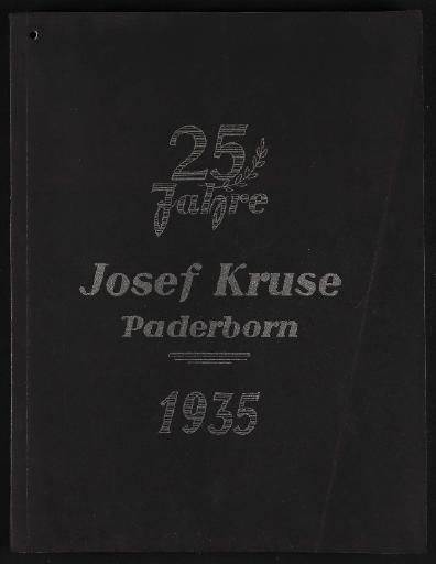 Joseph Kruse Paderborn Katalog 1935