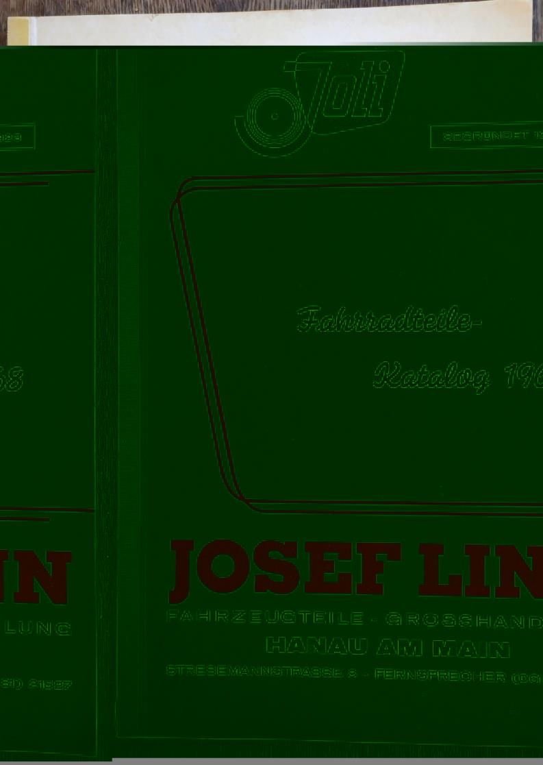 Joli Josef Linn Fahrradteile Katalog 1968