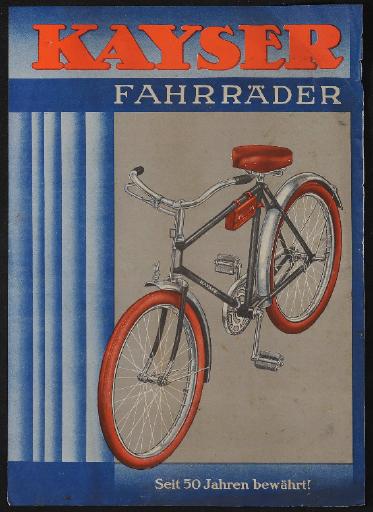 Kayser Fahrräder Werbeblatt 1930er Jahre