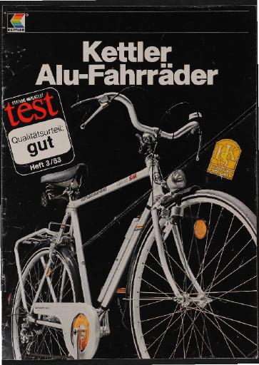 Kettler Alu-Fahrräder Prospekt 1983