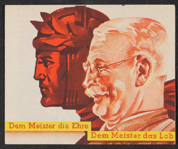 Meister Faltblatt 1935