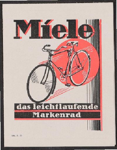 Miele Faltblatt 1930