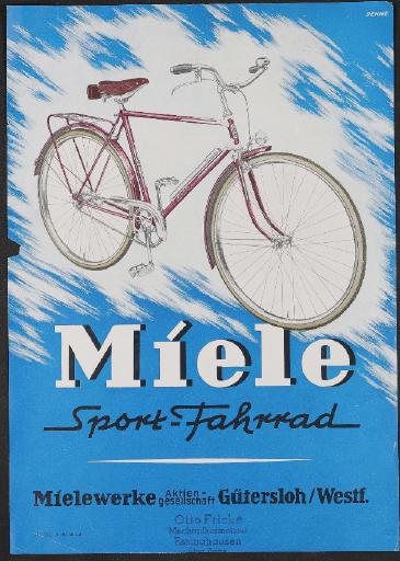 Miele Werbeblatt  1950