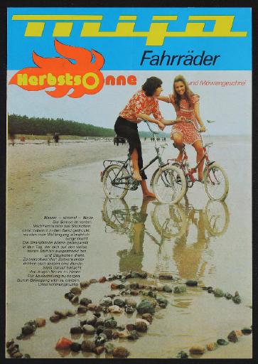 Mifa Fahrräder Herbstsonne und Möwengeschrei Faltblatt 1974