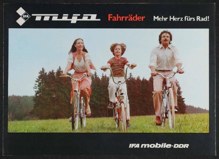 Mifa Fahrräder Mehr Herz fürs Rad Faltblatt 1980