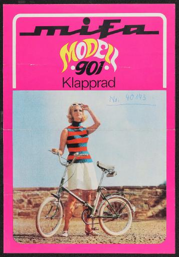 Mifa Modell 901 Klapprad Werbeblatt 1968
