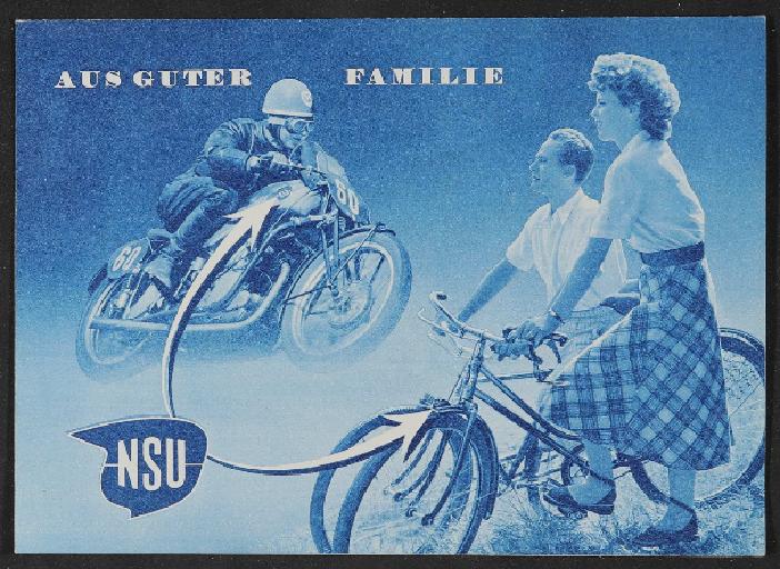 NSU Faltblatt 1950er Jahre