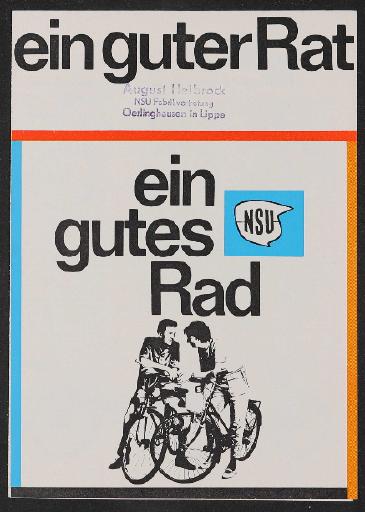 NSU Faltblatt 1960er Jahre