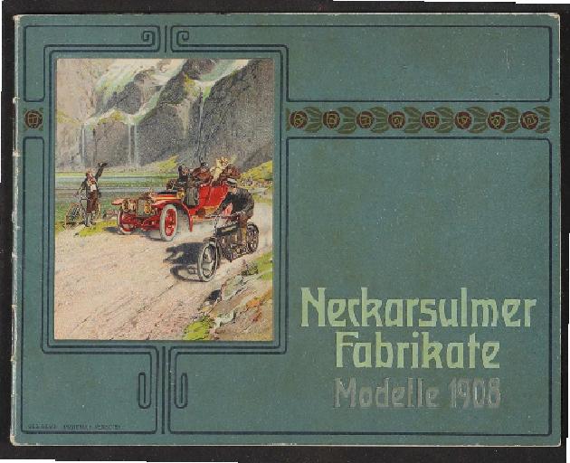 Neckarsulmer Fahrradwerke, Katalog 1908