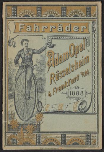 Opel Fahrräder Katalog 1888