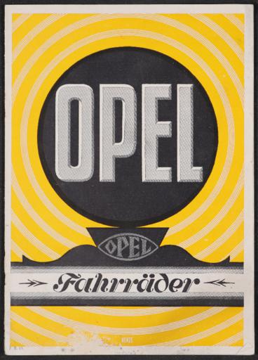 Opel Fahrräder Katalog 1927