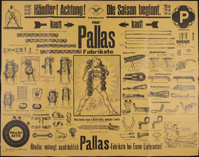Pallas Kauft nur Pallas Fabrikate Plakat 1926