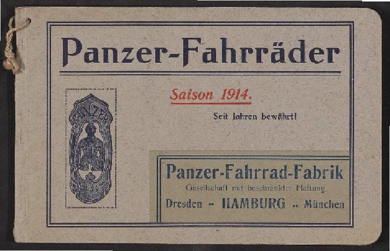 Panzer-Fahrräder, Katalog 1914