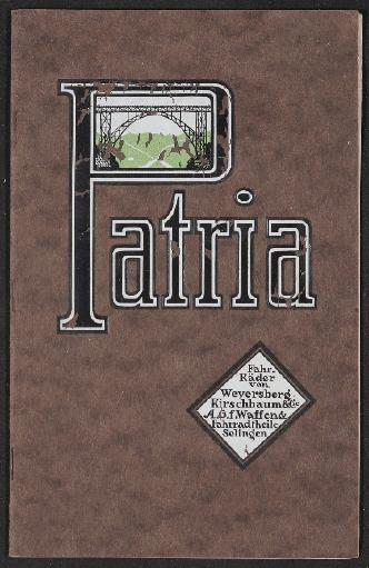 Patria Fahrräder Katalog 1921