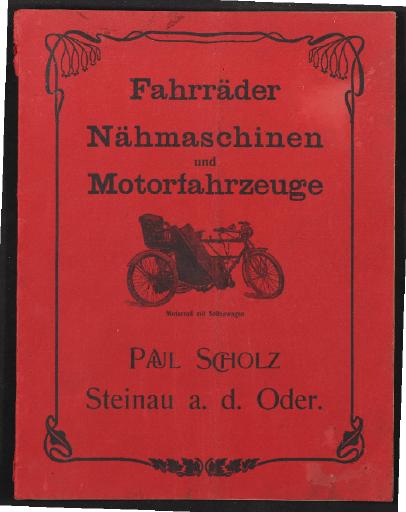 Paul Scholz Fahrräder Katalog 1906