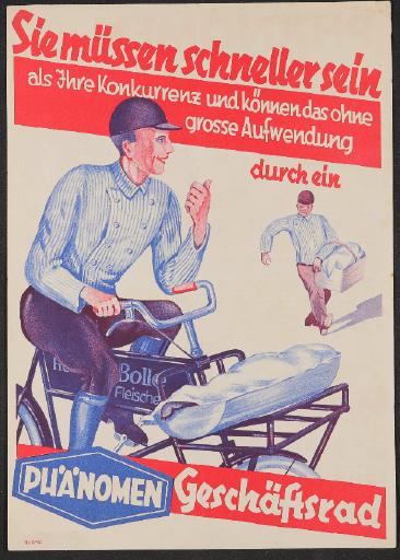 Phänomen Geschäftsrad Werbeblatt 1932