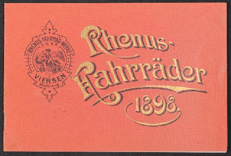 Rhenus Fahrräder Katalog 1898