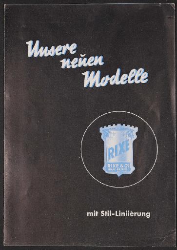 Rixe Faltblatt 1938 1939