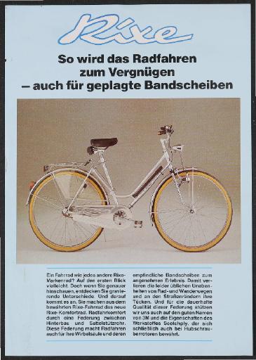 Rixe Komfortrad Werbeblatt 1980er Jahre