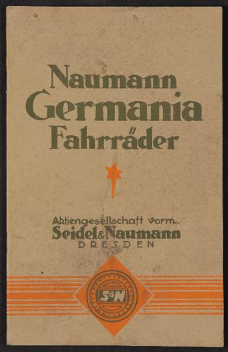 Naumann Germania Fahrräder Katalog 1927