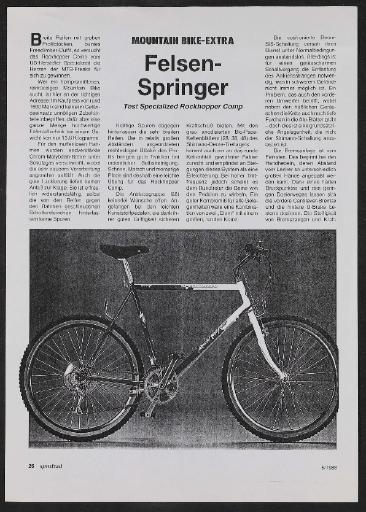 Specialized (USA) Artikel zu Mountainbike Rockhopper Comp 1988