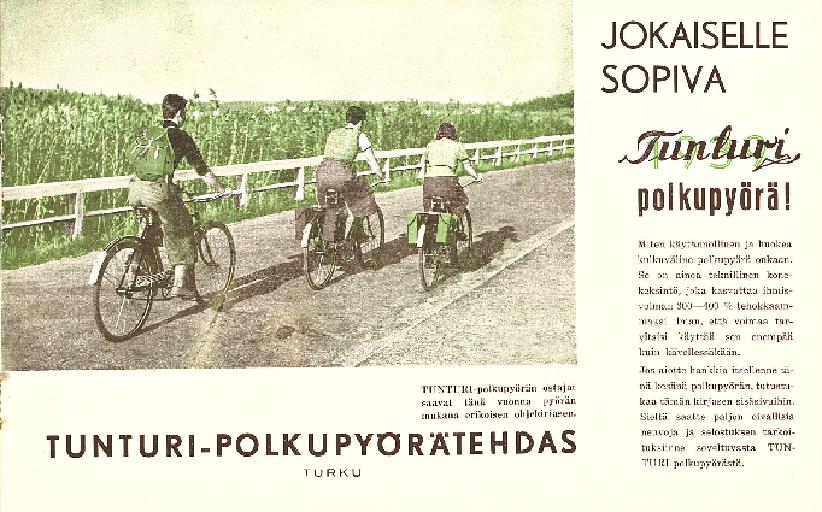 Tunturi polkupyorä 1939