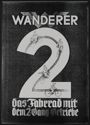 Wanderer 2 Gang Werbeblatt 1930er Jahre