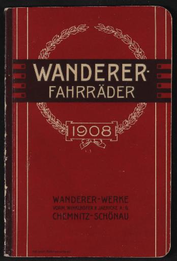 Wanderer Fahrräder Katalog 1908