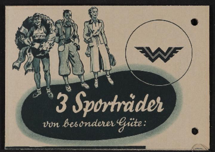 Wanderer Sporträder Faltblatt 1937