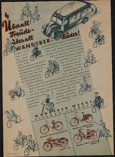 Wanderer Werbeblatt 1936