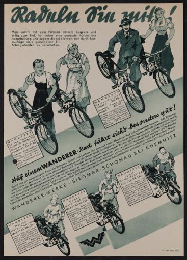 Wanderer Werbeblatt 1937