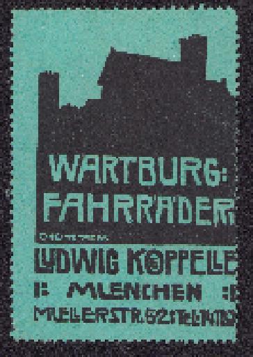 Reklamemarke Wartburg 1910er Jahre